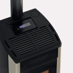 Pelletofen Cadel Atena Plus 12 | 12 KW -Chimney Geschaft Cadel Atena Plus 12 Keramik Weiss Detail 900x900