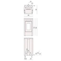Pelletofen Cadel Atena Plus 14 | 14 KW 9 Pelletofen Cadel Atena Plus 14 | 14 KW -Chimney Geschaft Cadel Atena Plus 14 Tech 900x900