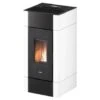 Pelletofen Cadel Cristal 9 | 8,5 KW -Chimney Geschaft Cadel Cristal weiss 900x900