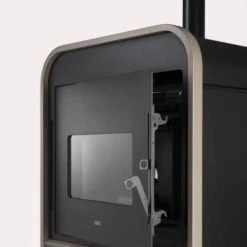 Pelletofen Cadel Frame 9 | 9,3 KW -Chimney Geschaft Cadel Frame 9 Up Light Bronze Detail 900x900