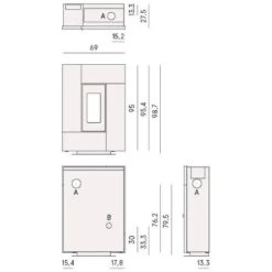 Pelletofen Cadel Grace 7 | 7 KW 11 Pelletofen Cadel Grace 7 | 7 KW -Chimney Geschaft Cadel Grace 7 Tech 900x900
