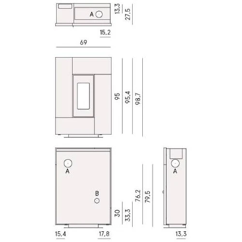 Pelletofen Cadel Grace 7 | 7 KW 7 Pelletofen Cadel Grace 7 | 7 KW – Bild 5