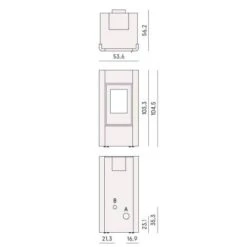 Pelletofen Cadel Idro Prince 12 | 11,8 KW Wasserführend 9 Pelletofen Cadel Idro Prince 12 | 11,8 KW Wasserführend -Chimney Geschaft Cadel Idro Prince 12 Tech 900x900