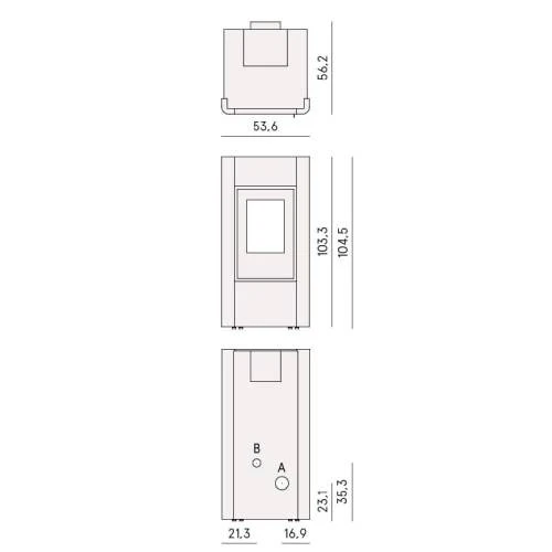 Pelletofen Cadel Idro Prince 12 | 11,8 KW Wasserführend 6 Pelletofen Cadel Idro Prince 12 | 11,8 KW Wasserführend – Bild 4