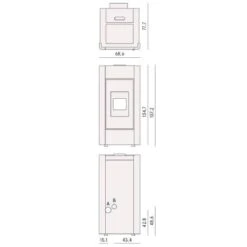 Pelletofen Cadel Idro Prince 30 | 28,6 KW Wasserführend -Chimney Geschaft Cadel Idro Prince 30 Tech 900x900