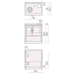 Holzherd Cadel Kook 80 | 7,5 KW 8 Holzherd Cadel Kook 80 | 7,5 KW -Chimney Geschaft Cadel Kook 80 Tech 900x900