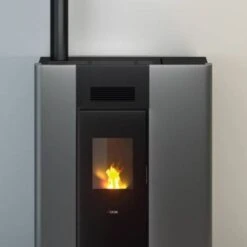 Pelletofen Cadel Maya Idro 24 | 22,4 KW Wasserführend -Chimney Geschaft Cadel Maya 24 Titanium Ambient 900x900