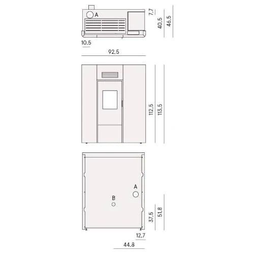 Pelletofen Cadel Maya Idro 16 | 16,1 KW Wasserführend 5 Pelletofen Cadel Maya Idro 16 | 16,1 KW Wasserführend – Bild 3