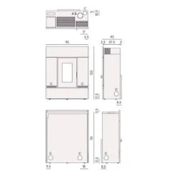Pelletofen Cadel Mithos Plus 12 Up 12 KW 9 Pelletofen Cadel Mithos Plus 12 Up 12 KW -Chimney Geschaft Cadel Mithos Plus 12 Tech 900x900