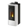 Pelletofen Cadel River Idro 23 | 22,4 KW Wasserführend -Chimney Geschaft Cadel River Metall Weiss 900x900 1