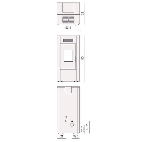 Pelletofen Cadel River Idro 23 | 22,4 KW Wasserführend 6 Pelletofen Cadel River Idro 23 | 22,4 KW Wasserführend – Bild 4