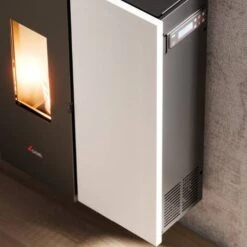 Pelletofen Cadel Wall Plus 10 | 10 KW 10 Pelletofen Cadel Wall Plus 10 | 10 KW -Chimney Geschaft Cadel Wall Plus 10 Weiss Detail 1 900x900