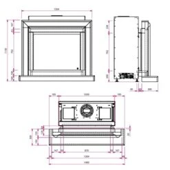 Gaskamin Camina N4 G -Chimney Geschaft Camina N4 G techn 900x900