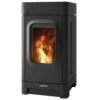 Pelletofen Justus Canis 6,4 KW -Chimney Geschaft Canis Stahl Schwarz 900x900