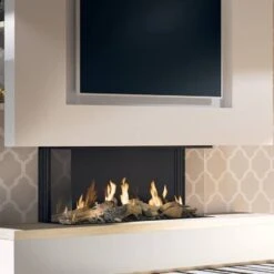 Gaskamin DRU Global 100 BF Triple RCE -Chimney Geschaft DRU Global 100 Triple BF Holzscheit Braun 2 900x900