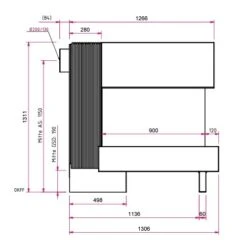 Gaskamin Camina E31 G -Chimney Geschaft E31 G teh5 Fuss f r Standversion 2023 900x900
