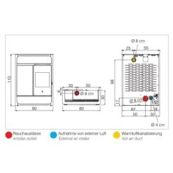 Pelletofen Edilkamin Build Up 9,1 KW -Chimney Geschaft Edilkamin Bild Up Technisches 900x900