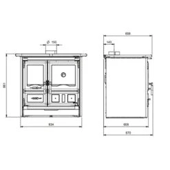 Holzherd La Nordica Rosa L 5.0 Steel 9,5 KW 8 Holzherd La Nordica Rosa L 5.0 Steel 9,5 KW -Chimney Geschaft Holzherd La Nordica Rosa L 5 0 Steel tech 1 900x900