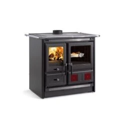 Holzherd La Nordica Rosa L 5.0 Steel 9,5 KW