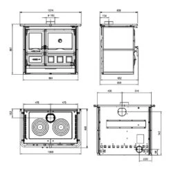 Holzherd La Nordica Rosa XXL - Petra 8,5 KW 7 Holzherd La Nordica Rosa XXL - Petra 8,5 KW -Chimney Geschaft Holzherd La Nordica Rosa XXL Petra tech 2023 900x900