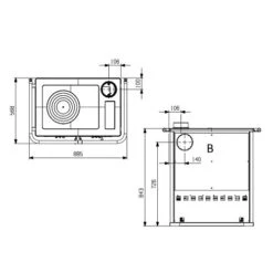 Holzherd La Nordica Rosetta 5.0 | 7,9 KW -Chimney Geschaft Holzherd La Nordica Rosetta BII Ceramica tech 2 900x900