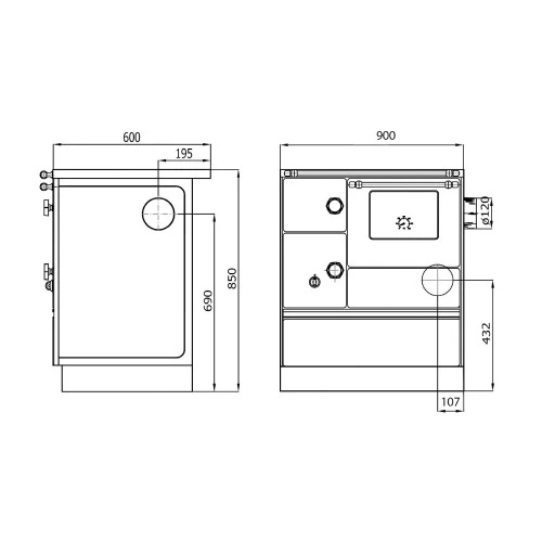 Holzherd Wamsler Westminster Festbrennstoffherd K 176 F/A 90 | 5 KW 4 Holzherd Wamsler Westminster Festbrennstoffherd K 176 F/A 90 | 5 KW – Bild 2