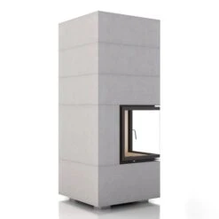 Kaminbausatz Brunner BSK 01, Eckkamin 10 KW, Drehtür -Chimney Geschaft Kaminbausatz Brunner BSK 01 Drehtuer Left 900x900