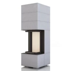 Kaminbausatz Brunner BSK 11, Panoramakamin 8 KW, Schiebetür