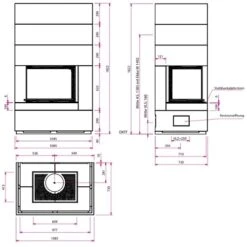Kaminbausatz CAMINA S10 Rechtsseitig 9 KW Speicheranlage -Chimney Geschaft Kaminbausatz CAMINA S10 Standard Speicherbeton und Designbeton 900x900 1