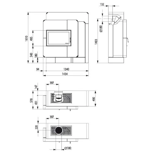 Kaminbausatz Haas Und Sohn ARLBERG 8 KW 5 Kaminbausatz Haas Und Sohn ARLBERG 8 KW – Bild 3
