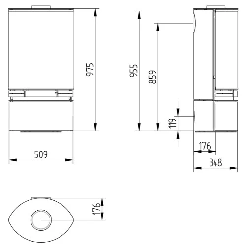 Kaminofen Jydepejsen Elegance Junior 4,1 KW 4 Kaminofen Jydepejsen Elegance Junior 4,1 KW – Bild 2