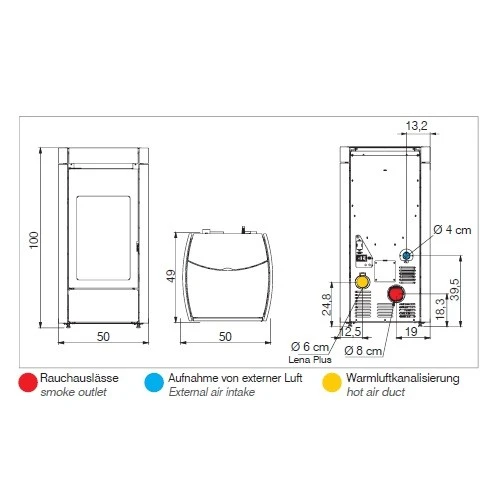Pelletofen Edilkamin Lena 7,9 KW 5 Pelletofen Edilkamin Lena 7,9 KW – Bild 3