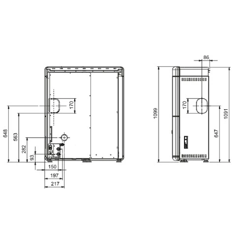 Pelletofen La Nordica Extraflame Evelyne Idro 2.0 | 18 KW Wasserführend 4 Pelletofen La Nordica Extraflame Evelyne Idro 2.0 | 18 KW Wasserführend – Bild 2
