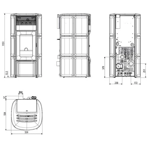 Pelletofen MCZ CLUB Absolute Hydromatic 18 M2+ 17,7 KW Wasserführend 5 Pelletofen MCZ CLUB Absolute Hydromatic 18 M2+ 17,7 KW Wasserführend – Bild 3