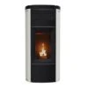 Pelletofen MCZ MUSA Hydromatic 24 M2+ 24,2 KW Wasserführend 1 Pelletofen MCZ MUSA Hydromatic 24 M2+ 24,2 KW Wasserführend -Chimney Geschaft MCZ MUSA White metal 900x900