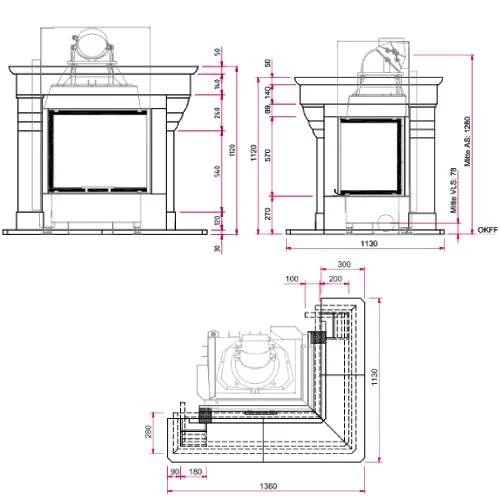 Kaminbausatz CAMINA N17 9 KW Naturstein-Anlage 6 Kaminbausatz CAMINA N17 9 KW Naturstein-Anlage – Bild 4
