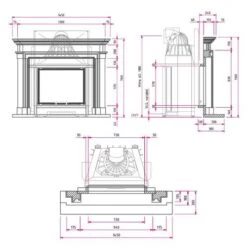 Kaminbausatz CAMINA N3 9 KW Naturstein-Anlage 9 Kaminbausatz CAMINA N3 9 KW Naturstein-Anlage -Chimney Geschaft N3 tehnical 900x900