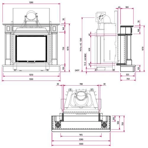 Kaminbausatz CAMINA N32 9 KW Naturstein-Anlage 6 Kaminbausatz CAMINA N32 9 KW Naturstein-Anlage – Bild 4