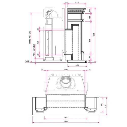 Kaminbausatz CAMINA N36 10 KW Naturstein-Anlage 7 Kaminbausatz CAMINA N36 10 KW Naturstein-Anlage – Bild 5