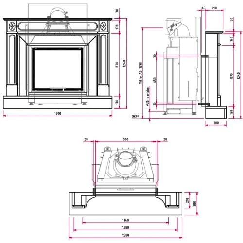 Kaminbausatz CAMINA N39 9 KW Naturstein-Anlage 6 Kaminbausatz CAMINA N39 9 KW Naturstein-Anlage – Bild 4