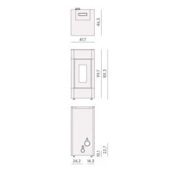 Pelletofen Cadel Cristal 9 | 8,5 KW -Chimney Geschaft New Project 15 900x900