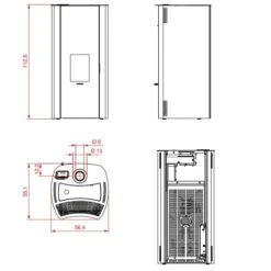 Pelletofen PALAZZETTI Ecofire Beatrice 9 KW -Chimney Geschaft Palazzetti Pelletofen Beatrice Technisches 900x900 1
