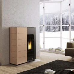 Pelletofen PALAZZETTI Ecofire Ginger 9 KW 6 Pelletofen PALAZZETTI Ecofire Ginger 9 KW -Chimney Geschaft Palazzetti Pelletofen Ginger 9 Caffelatte Ambient 900x900