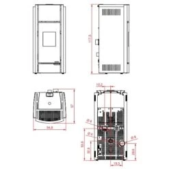 Pelletofen PALAZZETTI Ecofire Julie 12 KW 7 Pelletofen PALAZZETTI Ecofire Julie 12 KW -Chimney Geschaft Palazzetti Pelletofen Julie Technisches 900x900 3