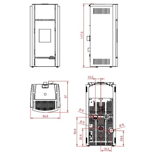 Pelletofen PALAZZETTI Ecofire Julie 12 KW 5 Pelletofen PALAZZETTI Ecofire Julie 12 KW – Bild 3