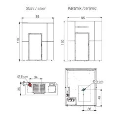 Pelletofen Edilkamin Blade H 15 | 15,3 KW Wasserführend -Chimney Geschaft Pelletofen Edilkamin Blade H 15 15 3kW wasserfuhrend 900x900