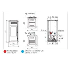 Pelletofen Edilkamin Milla H 15 Up 15,3 KW Wasserführend -Chimney Geschaft Pelletofen Edilkamin Milla H 15 12 4kW wasserfuhrendfToaUJoU2uzIk 900x900