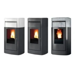 Pelletofen Edilkamin Vyda2 H 22 Up 22,8 KW Wasserführend -Chimney Geschaft Pelletofen Edilkamin Vyda H 22 22 5kW wasserfuhrend 900x900