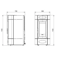Pelletofen La Nordica Extraflame Isidora Idro H16 | 18,7 KW Wasserführend -Chimney Geschaft Pelletofen La Nordica Extraflame Isidora Idro H16 tehn1 900x900