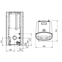 Pelletofen La Nordica Extraflame Isidora Idro H16 | 18,7 KW Wasserführend -Chimney Geschaft Pelletofen La Nordica Extraflame Isidora Idro H16 tehn2 900x900